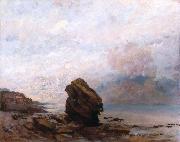 Gustave Courbet Isolated Rock (Le Rocher isolx) painting